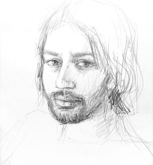 portrét - kresba tužkou