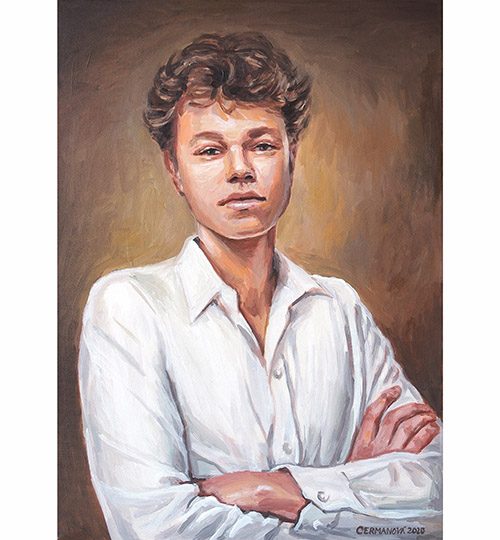 Malovaný portrét muže